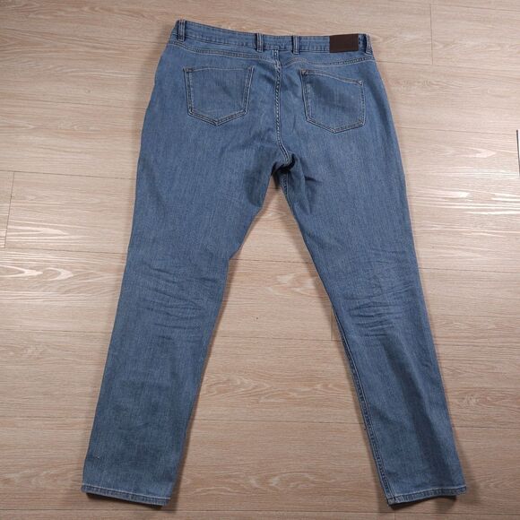 Peter Millar Crown Crafted Jeans Mens 40x34(32) Blue Stretch Denim 5-Pocket - Picture 7 of 16